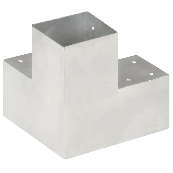 vidaXL Post Connector Y-Shape Galvanized Metal 101 x 101 mm