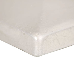 vidaXL Post Caps 6 pcs Pyramid Galvanized Metal 71 x 71 mm