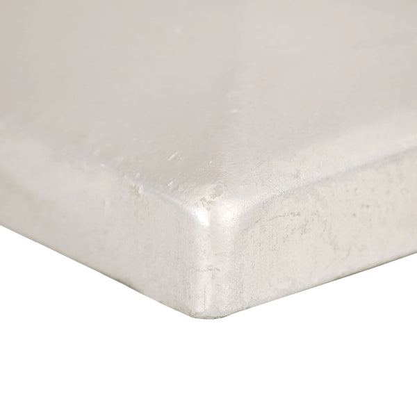 vidaXL Post Caps 6 pcs Pyramid Galvanized Metal 71 x 71 mm