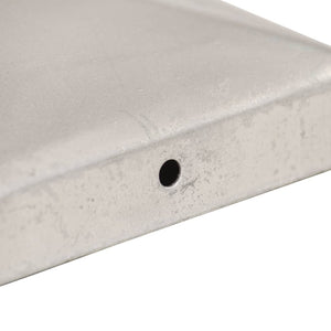 vidaXL Post Caps 6 pcs Pyramid Galvanized Metal 71 x 71 mm