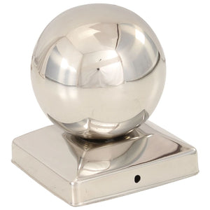 vidaXL Post Caps 6 pcs. Ball Shape Stainless Steel 81 x 81 mm