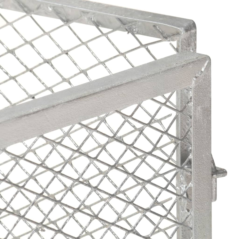 vidaXL Garden Compost Bin 85x85x70 cm Galvanised Iron