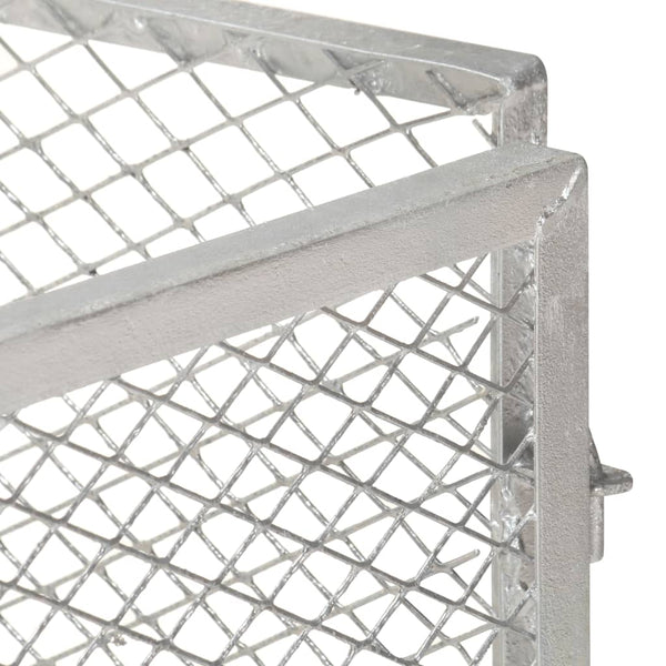 vidaXL Garden Compost Bin 85x85x70 cm Galvanised Iron