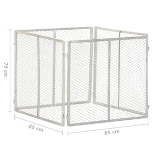 vidaXL Garden Compost Bin 85x85x70 cm Galvanised Iron