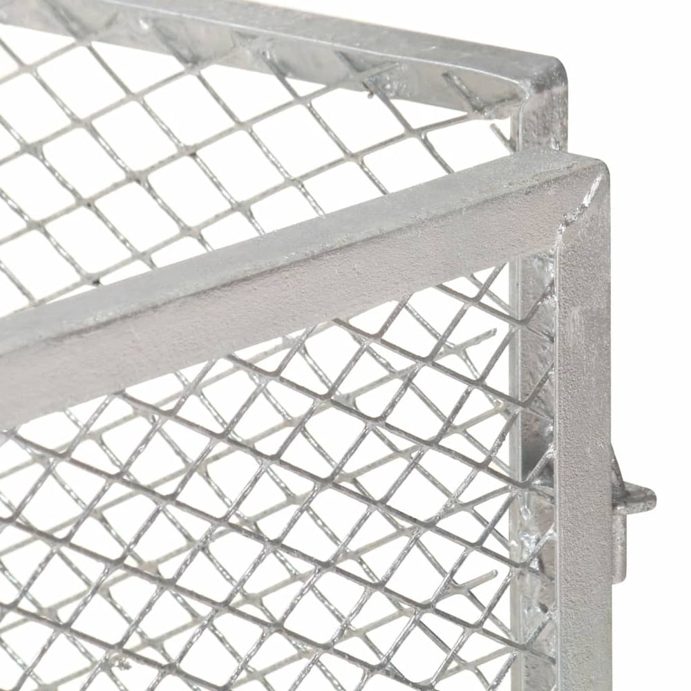 vidaXL Garden Composter 100x100x77 cm Galvanized Iron