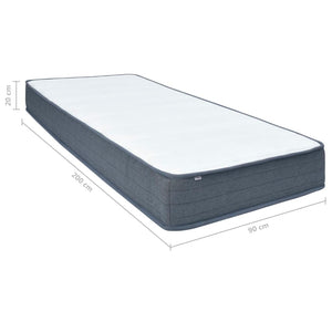 vidaXL Box Spring Mattress Medium 200 x 90 x 20 cm