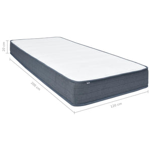 vidaXL Box Spring Mattress Medium 200 x 120 x 20 cm