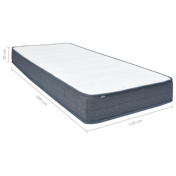 vidaXL Box Spring Mattress Medium 200 x 120 x 20 cm