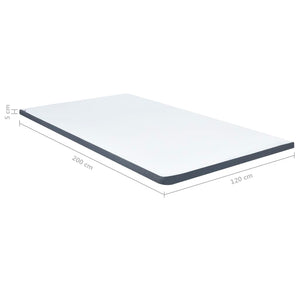 vidaXL Box Spring Bed Mattress Topper 200 x 120 x 5 cm Medium-Soft