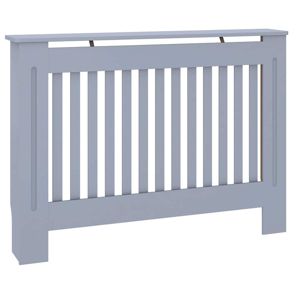 vidaXL Radiator Cover Grey 112x19x81.5 cm Engineered Wood
