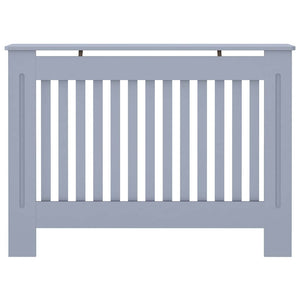 vidaXL Radiator Cover Grey 112x19x81.5 cm Engineered Wood