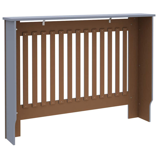 vidaXL Radiator Cover Grey 112x19x81.5 cm Engineered Wood