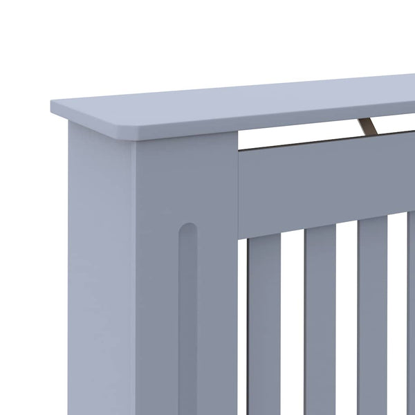vidaXL Radiator Cover Grey 112x19x81.5 cm Engineered Wood