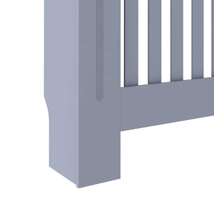 vidaXL Radiator Cover Grey 112x19x81.5 cm Engineered Wood