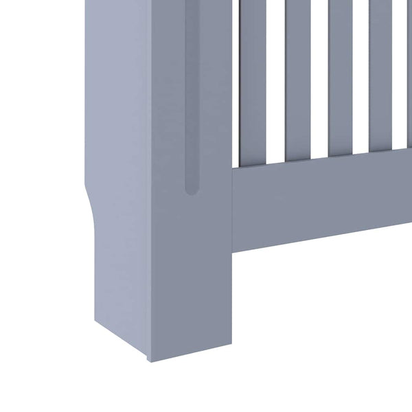 vidaXL Radiator Cover Grey 112x19x81.5 cm Engineered Wood