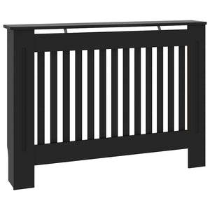 vidaXL Radiator Cover Black 112x19x81.5 cm Engineered Wood