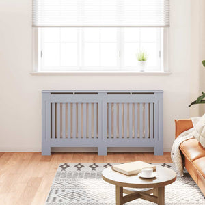 vidaXL Radiator Cover Anthracite 152x19x81.5 cm MDF