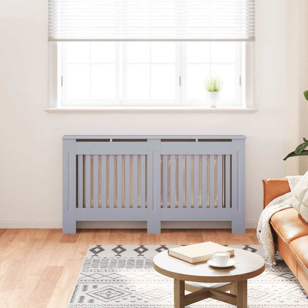 vidaXL Radiator Cover Anthracite 152x19x81.5 cm MDF