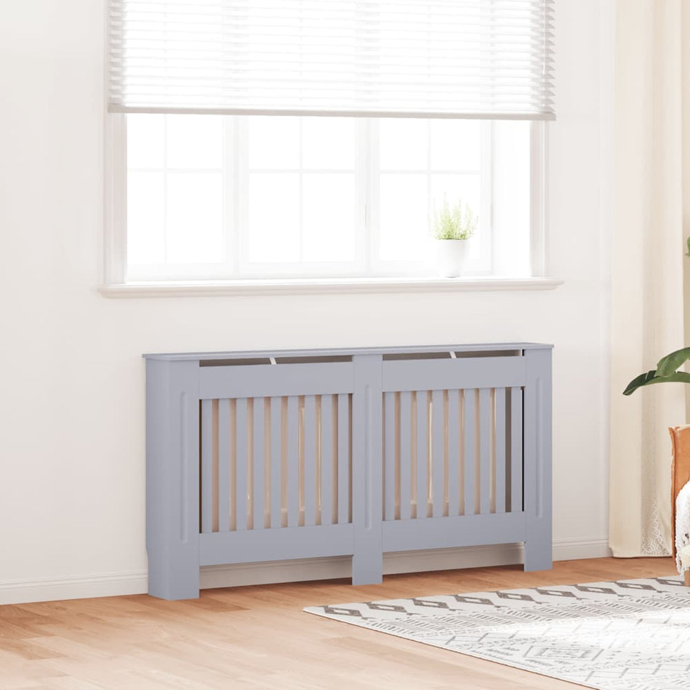 vidaXL Radiator Cover Anthracite 152x19x81.5 cm MDF