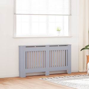 vidaXL Radiator Cover Anthracite 152x19x81.5 cm MDF