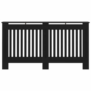 vidaXL Radiator Cover Black 152x19x81.5 cm Engineered Wood