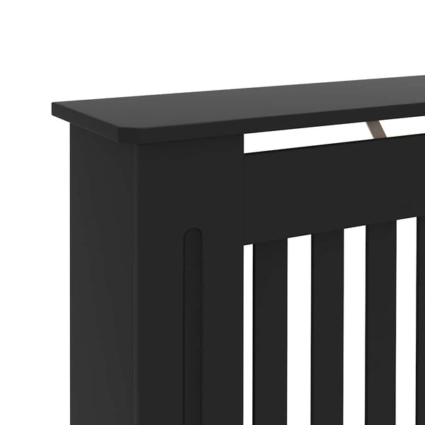 vidaXL Radiator Cover Black 152x19x81.5 cm Engineered Wood