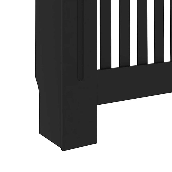 vidaXL Radiator Cover Black 152x19x81.5 cm Engineered Wood
