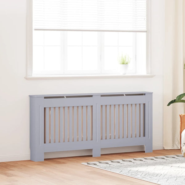 vidaXL Radiator Cover Anthracite 172x19x81.5 cm MDF