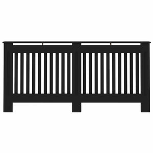 vidaXL Radiator Cover Black 172x19x81.5 cm Engineered Wood