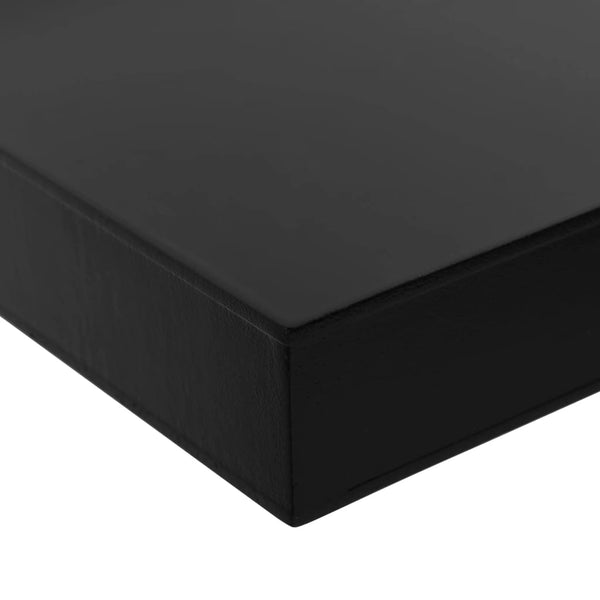 vidaXL Floating Wall Shelves 2 pcs Black 80x20x3.8 cm