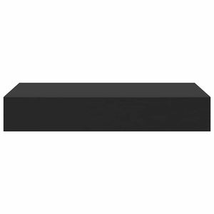 vidaXL Floating Shelf with Drawer Black 48x25x8 cm