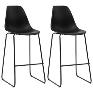 vidaXL 3-Piece Bar Set Plastic Black