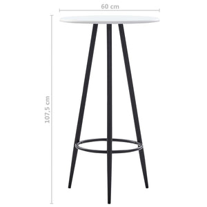 vidaXL 3-Piece Bar Set Plastic Black