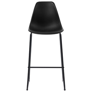 vidaXL 3-Piece Bar Set Plastic Black