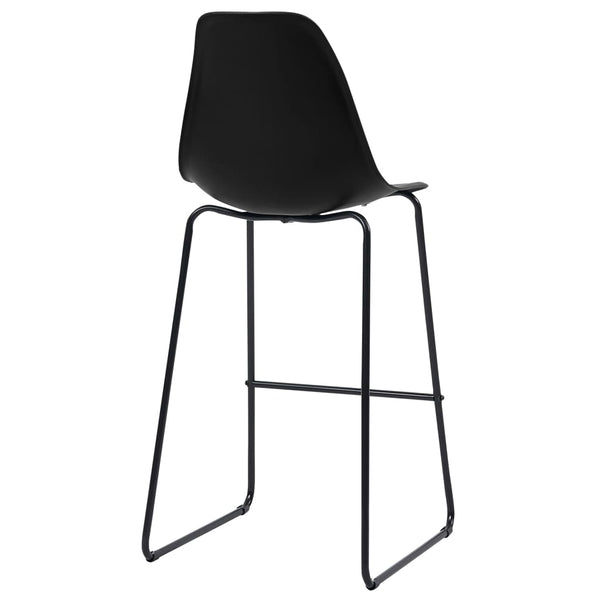 vidaXL 3-Piece Bar Set Plastic Black