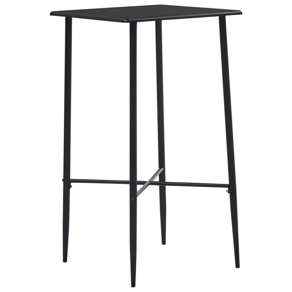 vidaXL 3-Piece Bar Set Plastic Black