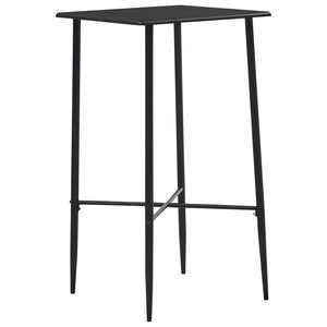 vidaXL 3-Piece Bar Set Plastic Black
