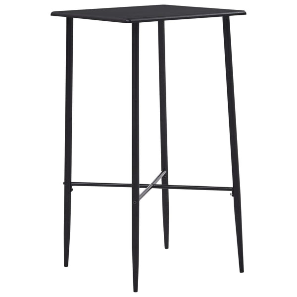 vidaXL 3-Piece Bar Set Plastic Black