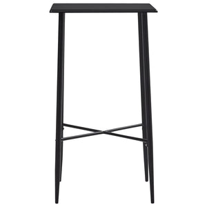 vidaXL 3-Piece Bar Set Plastic Black