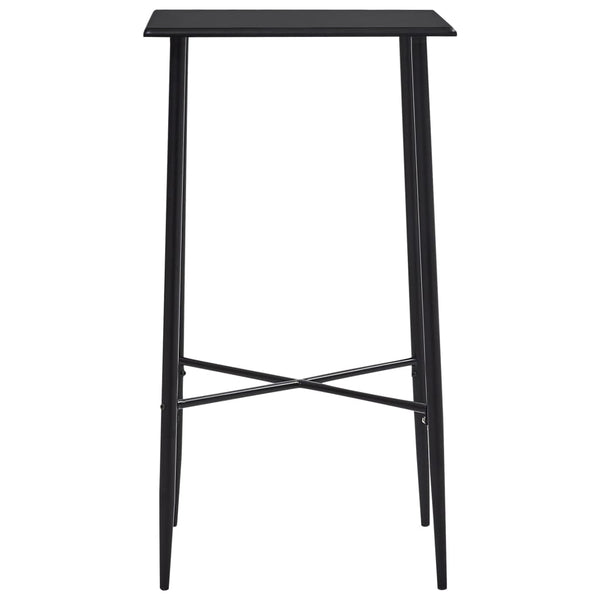 vidaXL 3-Piece Bar Set Plastic Black