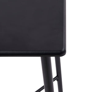 vidaXL 3-Piece Bar Set Plastic Black