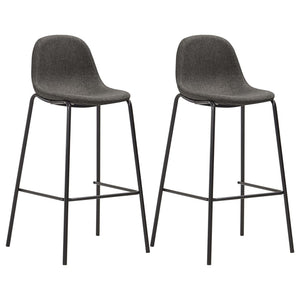 vidaXL 3-Piece Bar Set Fabric Dark Grey
