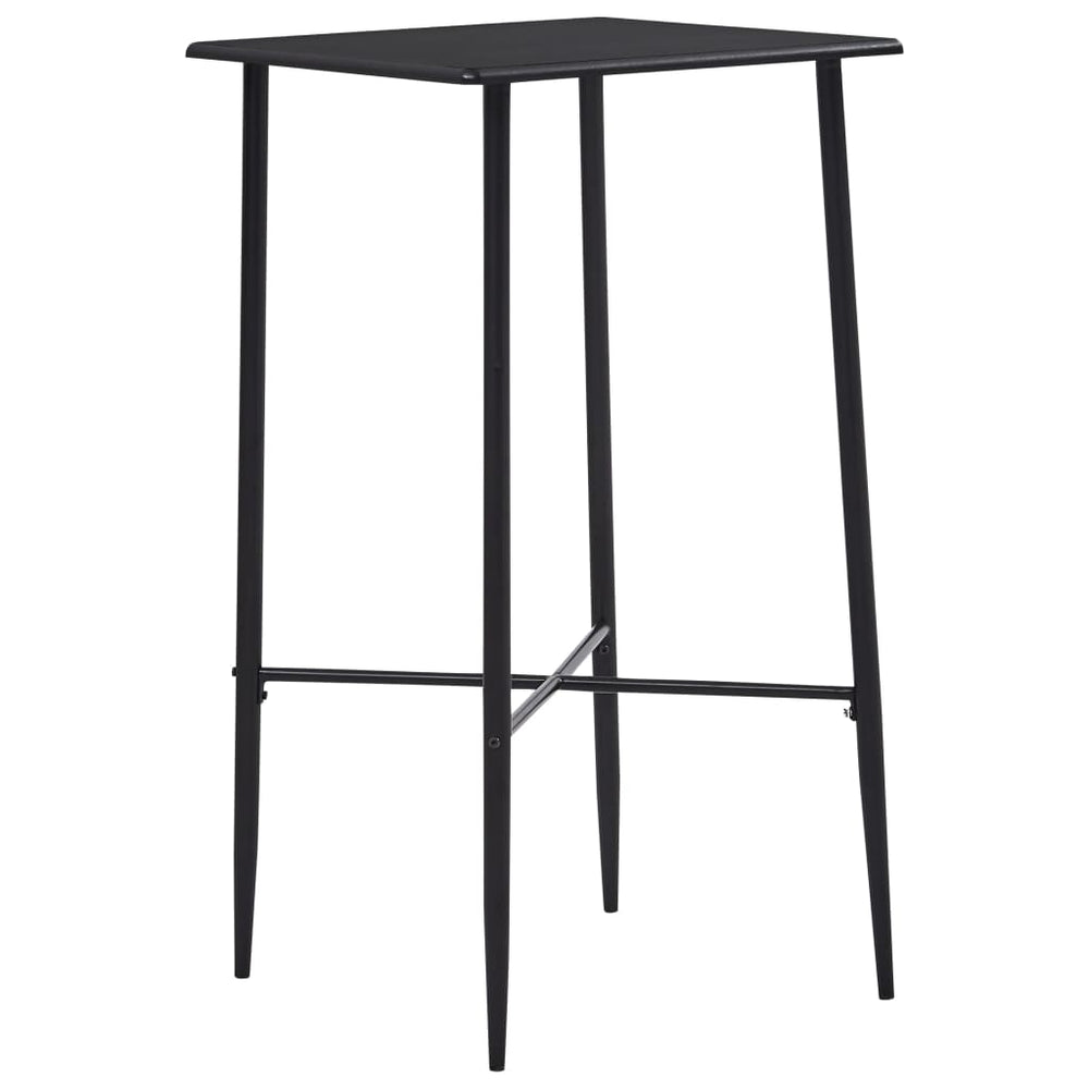 vidaXL 3-Piece Bar Set Fabric Black