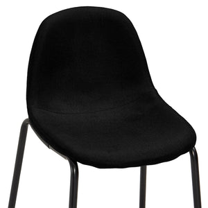 vidaXL 3-Piece Bar Set Fabric Black