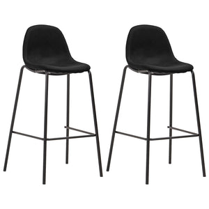 vidaXL 3-Piece Bar Set Fabric Black