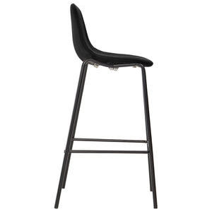 vidaXL 3-Piece Bar Set Fabric Black