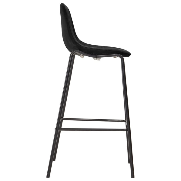 vidaXL 3-Piece Bar Set Fabric Black