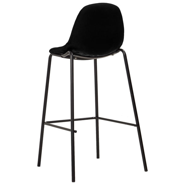 vidaXL 3-Piece Bar Set Fabric Black