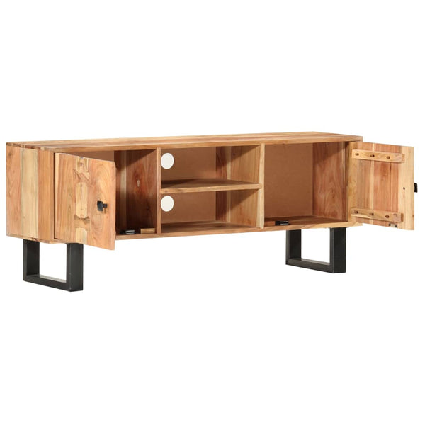 vidaXL TV Cabinet 118 x 30 x 45 cm Solid Acacia Wood