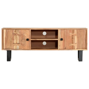 vidaXL TV Cabinet 118 x 30 x 45 cm Solid Acacia Wood